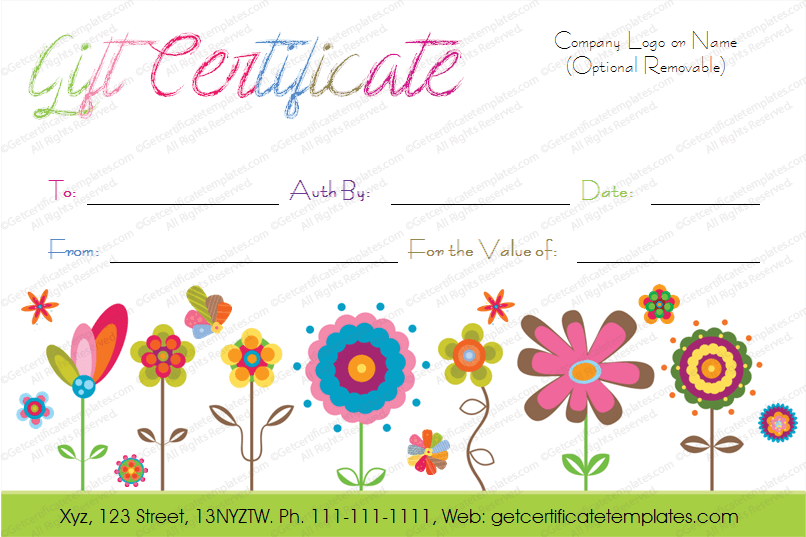 Printable Aqua Gift Certificate Graphic by SnapyBiz · Creative Fabrica