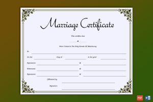 fake virtual marriage certificate